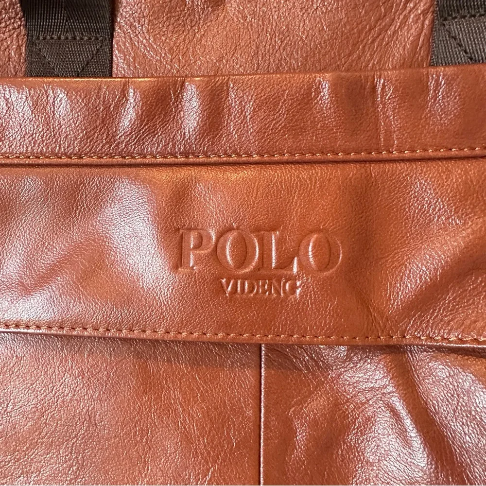 Polo Videng Laptop Bag Coffee Brown Medium Vintage